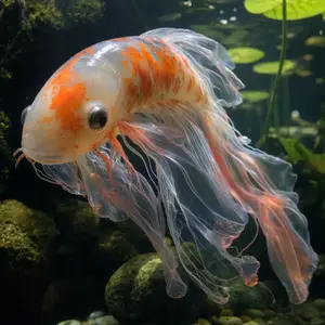 Jellyfish + Koi fish